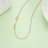 Lemegeton Name Necklace Customised Stainless Steel Initial Necklaces