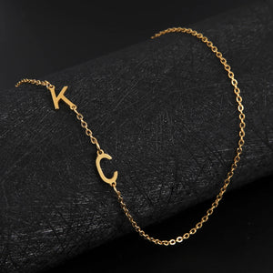 Lemegeton Name Necklace Customised Stainless Steel Initial Necklaces