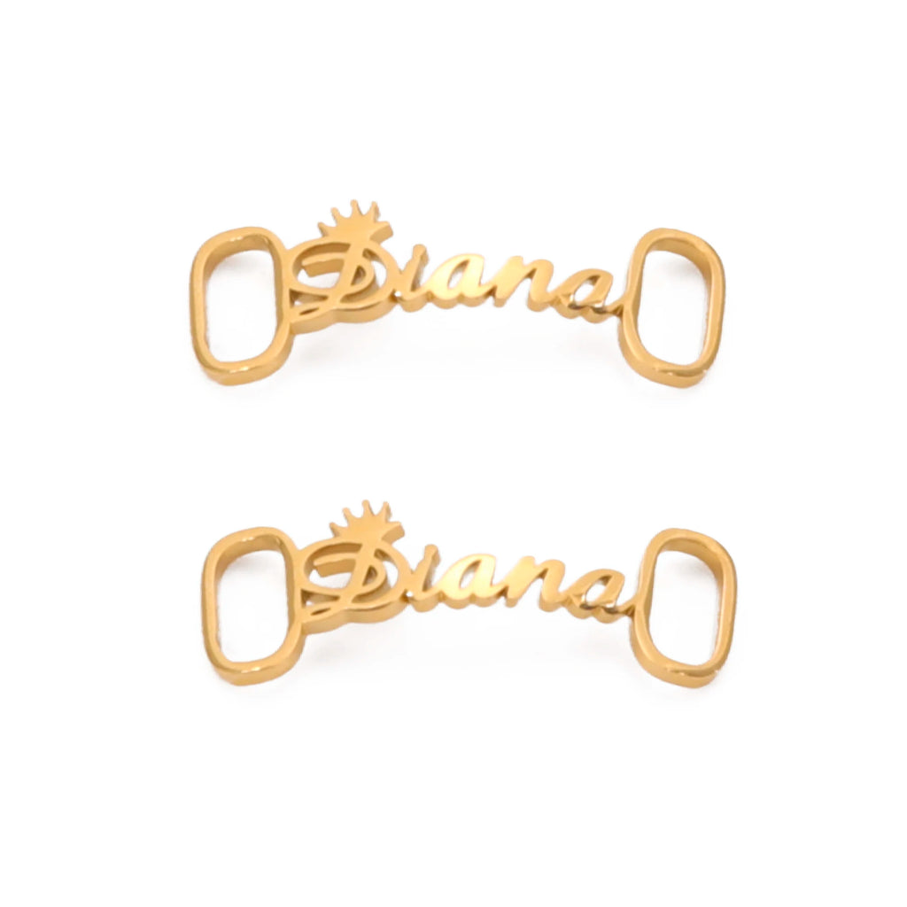 Lemegeton Name Shoe Buckle Personalized Sneakers Tag For Women