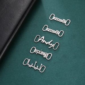 Lemegeton Name Shoe Buckle Personalized Sneakers Tag For Women