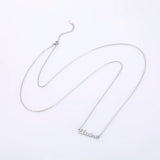 Lemegeton Name Waist Body Chain Stainless Steel Sexy Body Chain for Women