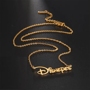 Lemegeton Kids Name Necklace Personalized Stainless Steel Pendant