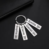 Personalized Lemegeton Family Name Keychain Stainless Steel Keyring