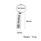 Personalized Lemegeton Family Name Keychain Stainless Steel Keyring