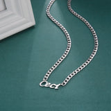 Lemegeton Gothic Name Necklace Cuban Chain Choker Stainless Steel Jewelry