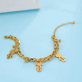 Lemegeton Personalized Name Bracelet Stainless Steel Pendant
