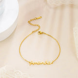Lemegeton Personalized Bracelet For Women Name Bracelets Handwriting