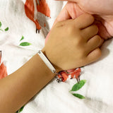 Lemegeton Personalized Baby Name Bracelet Women Adjustable ID Bar Bracelet
