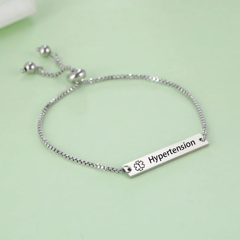 Lemegeton Personalized Baby Name Bracelet Women Adjustable ID Bar Bracelet