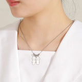 Lemegeton Personalized Boy Girl Kids Family Name Necklace