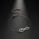Personalized Infinity Name Necklace For Women Letter Pendant Necklaces