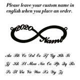 Personalized Infinity Name Necklace For Women Letter Pendant Necklaces
