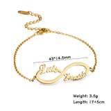 Personalized Infinity Name Necklace For Women Letter Pendant Necklaces