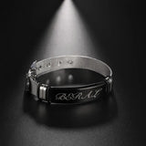Custom Engraved Name Bracelet Stainless Steel Band