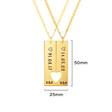 Lemegeton Personalized Name Necklace For Women Couples Engraving Name