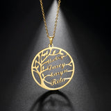 Tree Of Life Necklace Personalized Name Stainless Steel Jewelry Gift