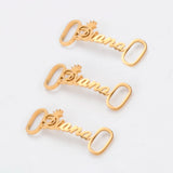 Personalized Name Shoe Buckle Jewelry Stainless Steel Shoelaces Decorations