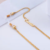 Lemegeton Name Sunglasses Chain Stainless Steel Cuba Glasses Chain Mask Hanging