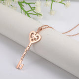 Lemegeton Personalized Name Necklace Heart Pendant for Women
