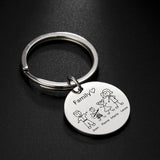 Lemegeton Family Keychain Stainless Steel Keyring