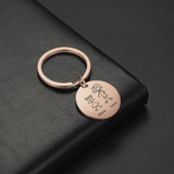 Lemegeton Family Keychain Stainless Steel Keyring