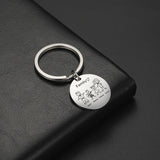 Lemegeton Family Keychain Stainless Steel Keyring