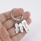 Lemegeton Family Names Keychain Stainless Steel Engrave Name Keyring