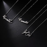 Personalized Handwriting Name Necklace Stainless Steel Jewelry For Women