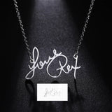 Personalized Handwriting Name Necklace Stainless Steel Jewelry For Women