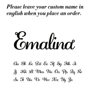 Lemegeton Personalized Family Necklace Stainless Steel Nameplate Pendant