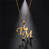 Lemegeton Personalized Name Necklace Initial Letter Necklaces For Women