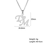 Lemegeton Personalized Name Necklace Initial Letter Necklaces For Women