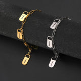 Custom Name Bracelet Stainless Steel Pendant Engraved Gift