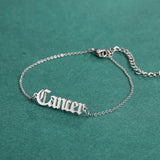 Lemegeton Old English Letter Name Bracelet Women Personalized Charm Gift
