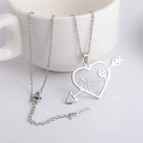 Lemegeton Personalized Name Necklace Love Arrow Choker