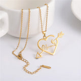 Lemegeton Personalized Name Necklace Love Arrow Choker