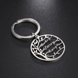 Lemegeton Tree of Life Keychain Personalized Family Member Key Ring