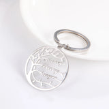 Lemegeton Tree of Life Keychain Personalized Family Member Key Ring