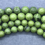 Lemon Green Canada Jade Beads Stone Round 4-12mm Gem Loose Spacer DIY