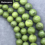 Lemon Green Canada Jade Beads Stone Round 4-12mm Gem Loose Spacer DIY