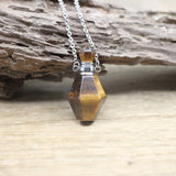 Lemon Quartz Perfume Bottle Pendant Women Jewelry