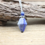 Lemon Quartz Perfume Bottle Pendant Women Jewelry