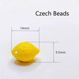 Lemon Shape Beads Earring Findings Bracelet Jewelry Making Component 4pcs