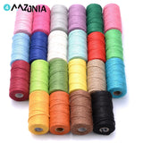 100M 2mm Multicolour Hemp Rope for DIY Packaging & Decorations