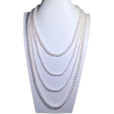 Pearl Multi-Layer Sweater Chain Necklace - Long Necklace Jewelry