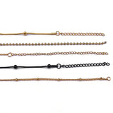 Ball Bead Chain Necklace for Women Men Stainless Steel Silver Jewelry