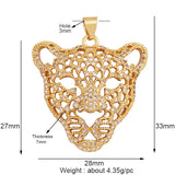 Animal Charm Pendant Necklace, 18K Jewelry Accessory