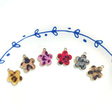 Leopard Plaid Alloy Pendant Earrings DIY Accessories Materials