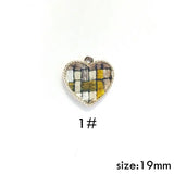 Leopard Plaid Alloy Pendant Earrings DIY Accessories Materials