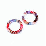Leopard Print Tortoise Shell Earring Charm Acrylic Beads Boho Finding